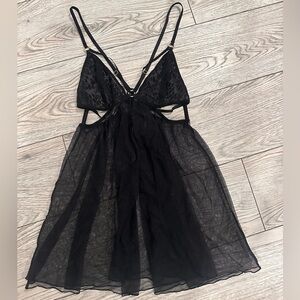 NWT Black Lace Babydoll Lingerie